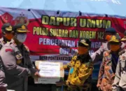 Di Tengah Pandemik Covid-19 : Polda Sulbar Mendirikan Dapur Umum