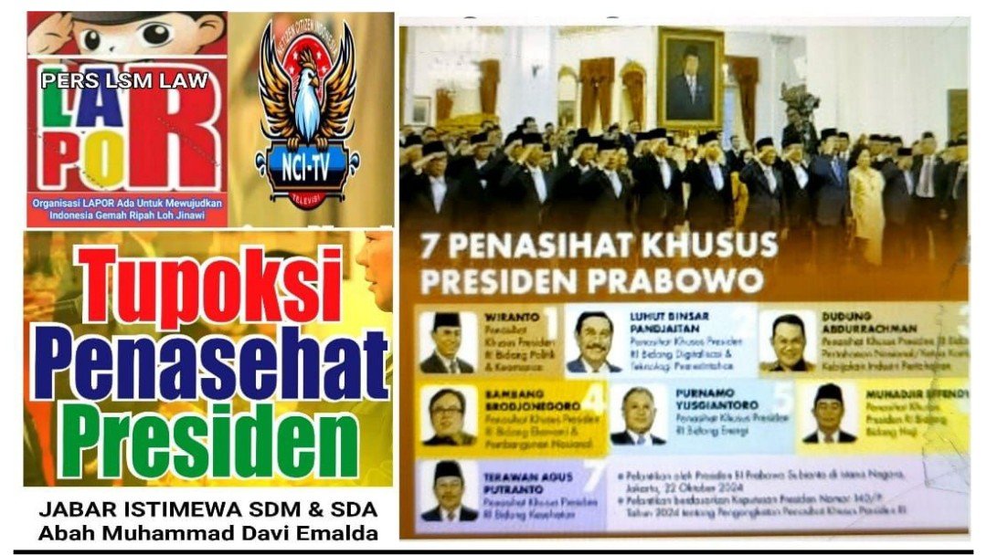 PERAN PENTING PENASIHAT KEPRESIDENAN & STAF KHUSUS PRESIDEN DI ERA PRABOWO