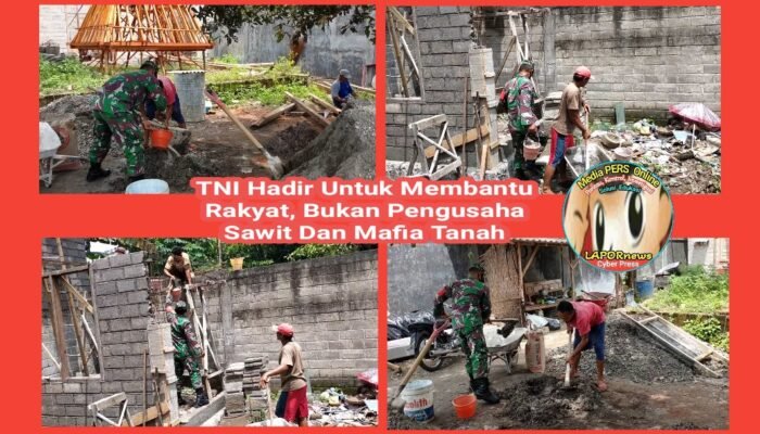 Rumah Warga Kurang Mampu Dibantu Renovasi Babinsa Sumberjo Melalui Program RTLH
