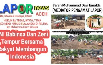 Galakkan Gotong royong Kepedulian TNI :  ‘Babinsa Wlingi Bantu Pembangunan Pondasi Rumah Bapak Sugino’