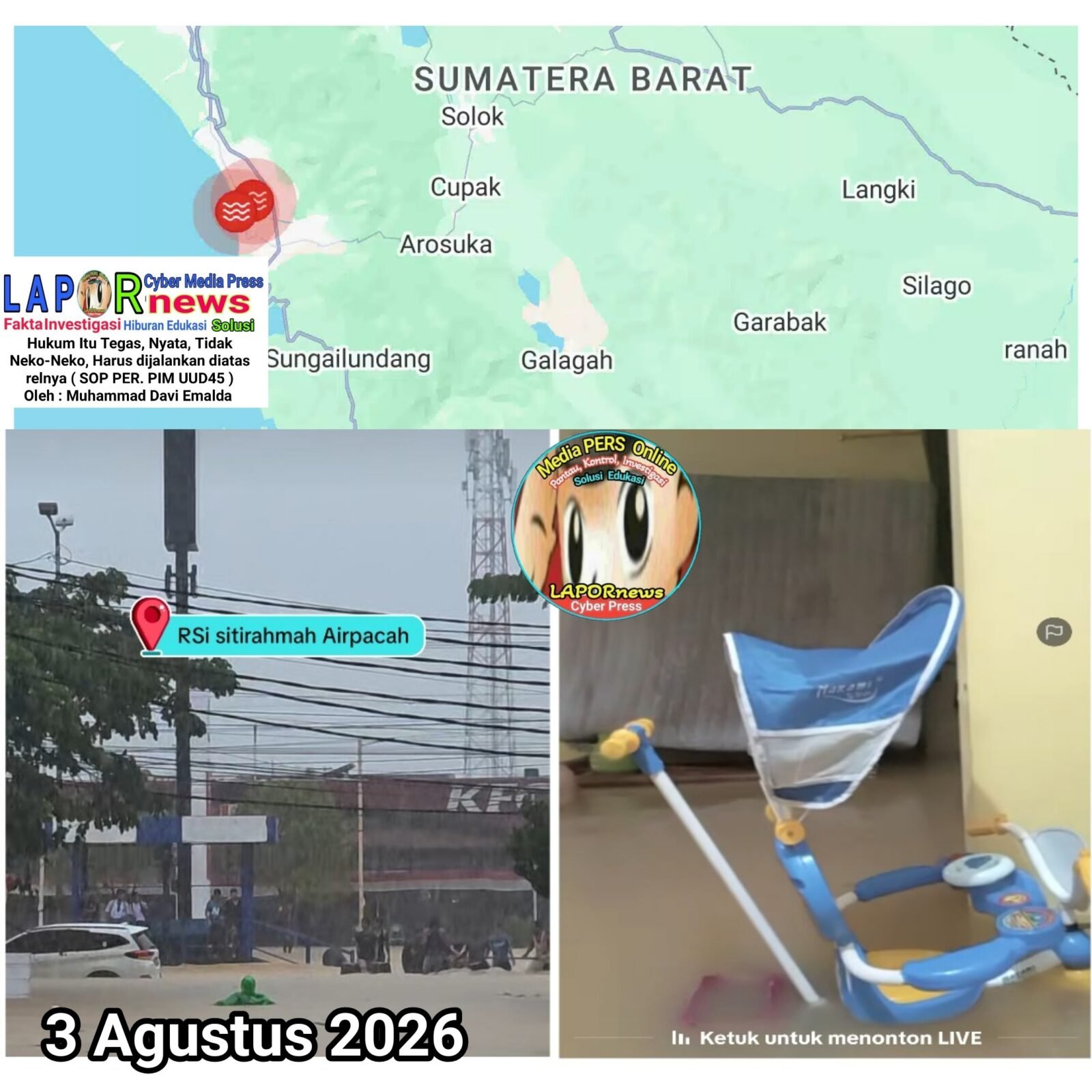 Banjir Padang 3 Agustus 2026