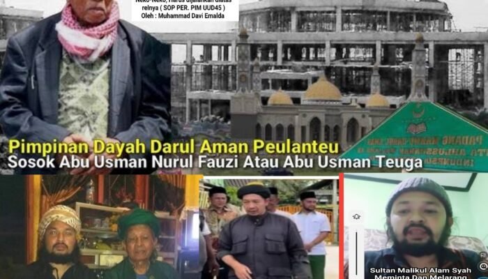 Demi Marwah Masjid 1000 Tiang :  Abu Sultan Diminta Dilarang Hadiri Doa Akbar Banda Aceh