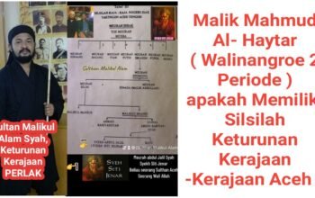 Keturunan Kerajaan PERLAK Menantang Malik Mahmud Al- Haytar Walinangroe Aceh : Buka Silsilah Keturunannya